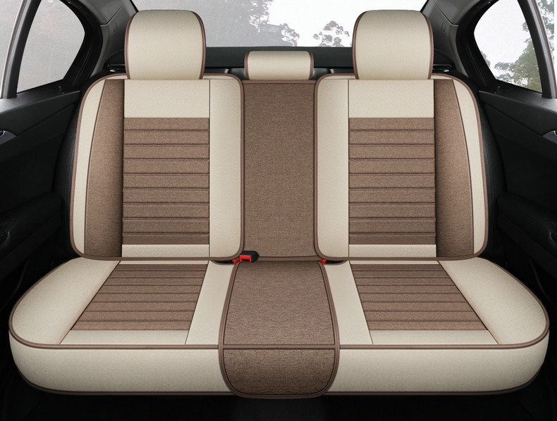 Cross-Border Foreign Trade All-Season New Linen Fabric Special Seat Cushion Fully Enclosed Cotton and Linen Breathable Seat Cover for Summer