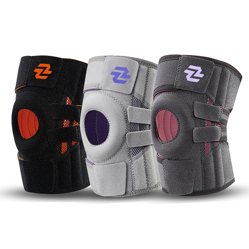 Deportes al aire libre correa de compresión rodilla abrazadera montañismo menisco rótula protección rodilla baloncesto montar anti-colisión