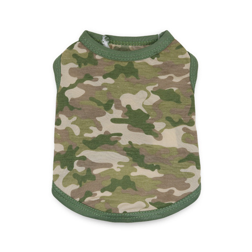 Pet Clothes Dog Clothing Cotton Yellow Woodland Camouflage Dog Clothes Vest Teddy Pet Clothing Spring Summer