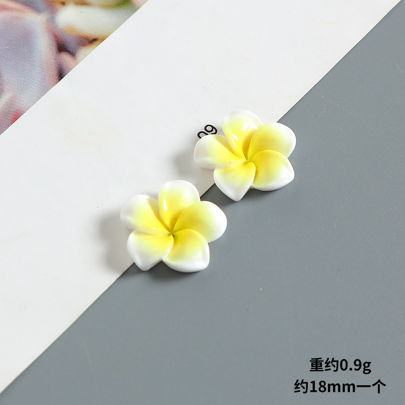 18mmの小さいサイズのカラーの卵の花の樹脂の小さい部品のdiyのクリームのコップの冷蔵庫は穴の靴のボタンの部品を貼ります。|undefined
