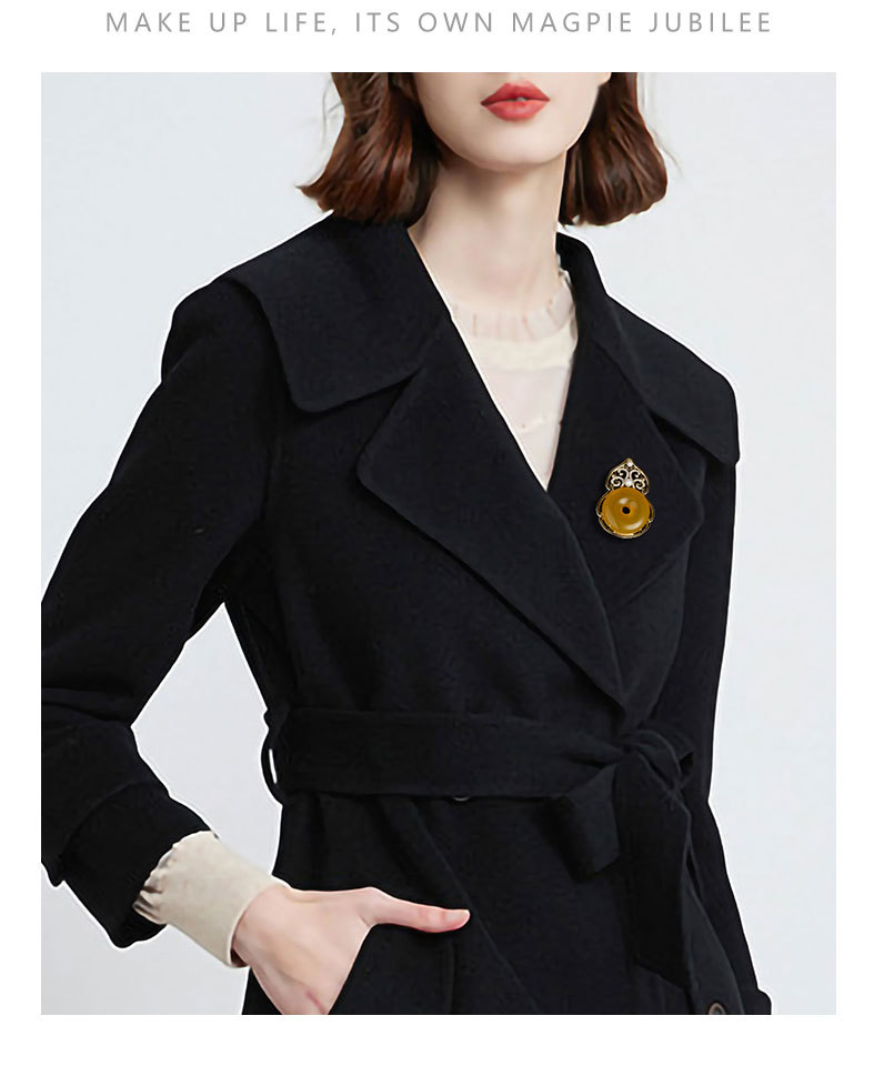 福禄吉祥葫芦高档胸针复古国风镂空花纹旗袍胸针新品时