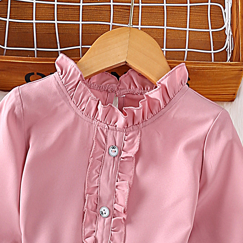 INS Children's Wear 24 Frühlingsneues langärmeliges Top-Halbrock-Set für Mädchen_voghion.com