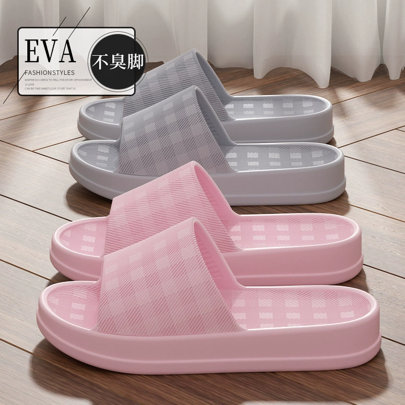 Тапки с толстой подошвы для мужчин летом 2025 новый стиль фекалий внутри дома нескользящие и тихие холодные тапочки для мужчин