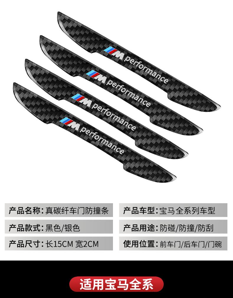 Applicable to BMW door anti-collision strip new 3 series 5 series 1 series 7 series X1X3X4X5 rearview mirror door bowl anti-scratch decorative sticker