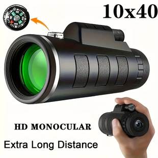 Cross-border 10x 40 monocular telescope high-definition outdoor mobile phone glasses professional portable night vision wholesale