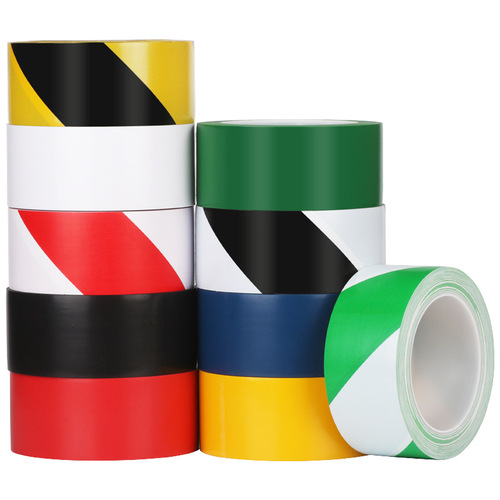 Floor warning tape PVC waterproof and wear-resistant dust-free workshop tape yellow and black safety sign floor tape