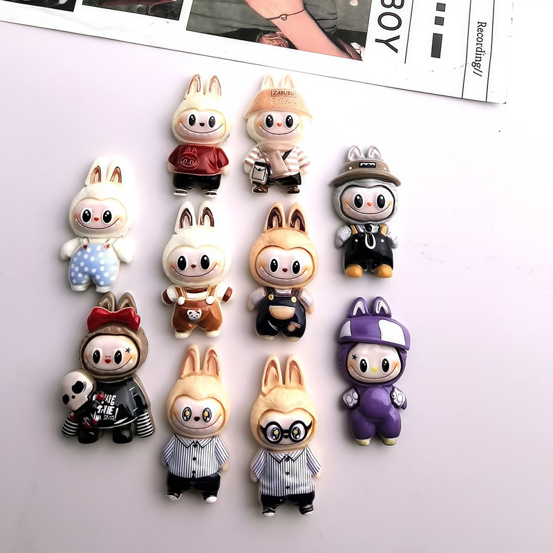 漫画 diy 樹脂アクセサリーラブブキーホルダーペンダントブラインドボックストレンディなクールラブブシリーズ地域プロモーション小さなギフト|undefined