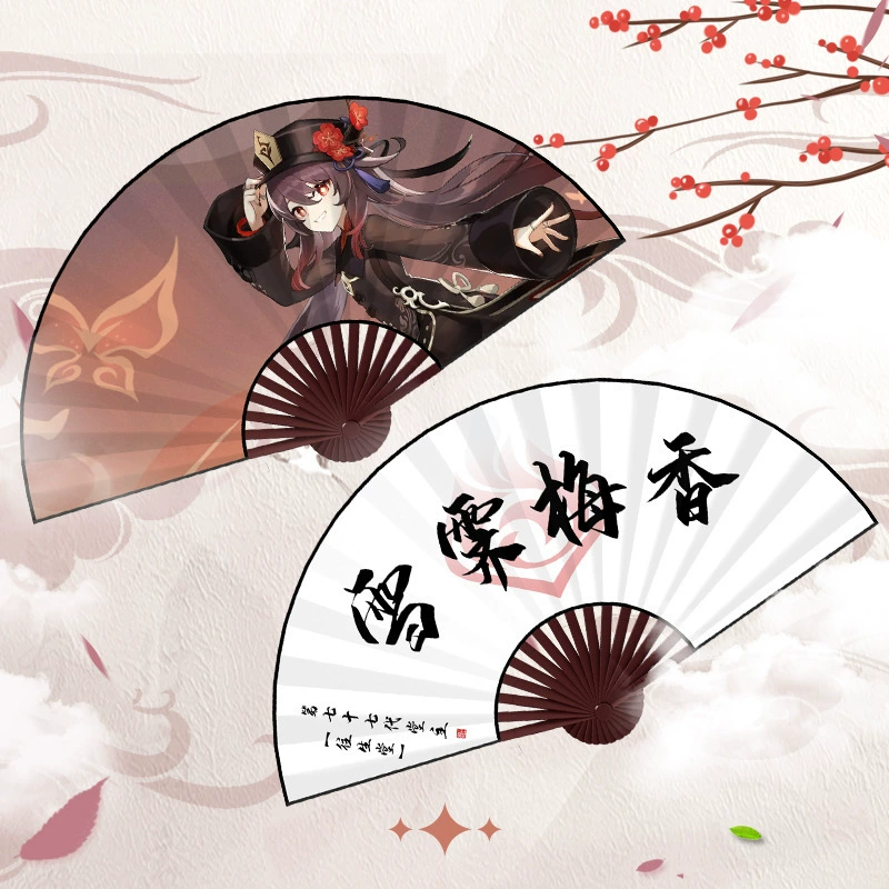 Double-sided summer round fan, cosplay, 10 inch