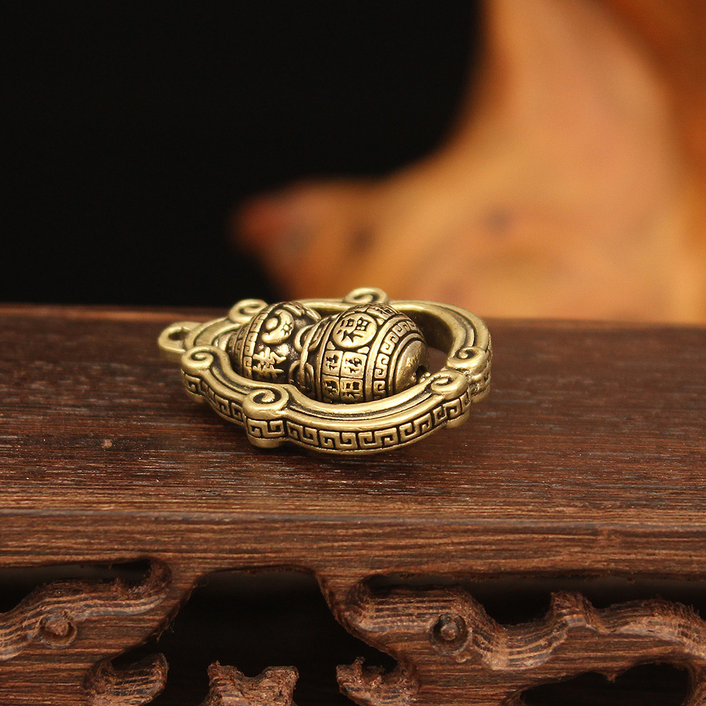 Brass keychain