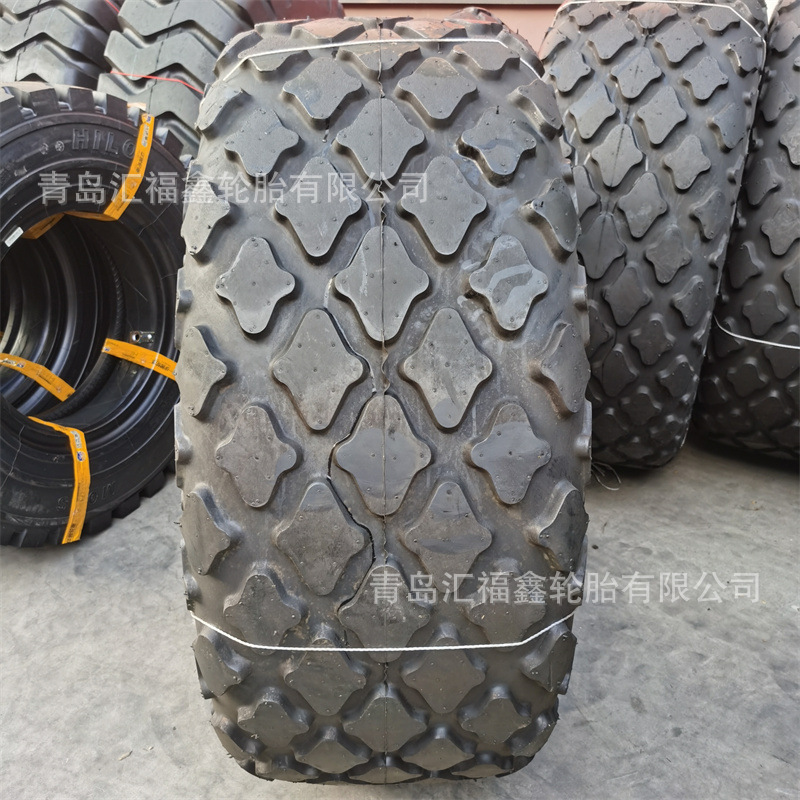 销售工程胎23.1-26 真空轮胎菠萝花纹单钢轮振动碾压路机轮胎