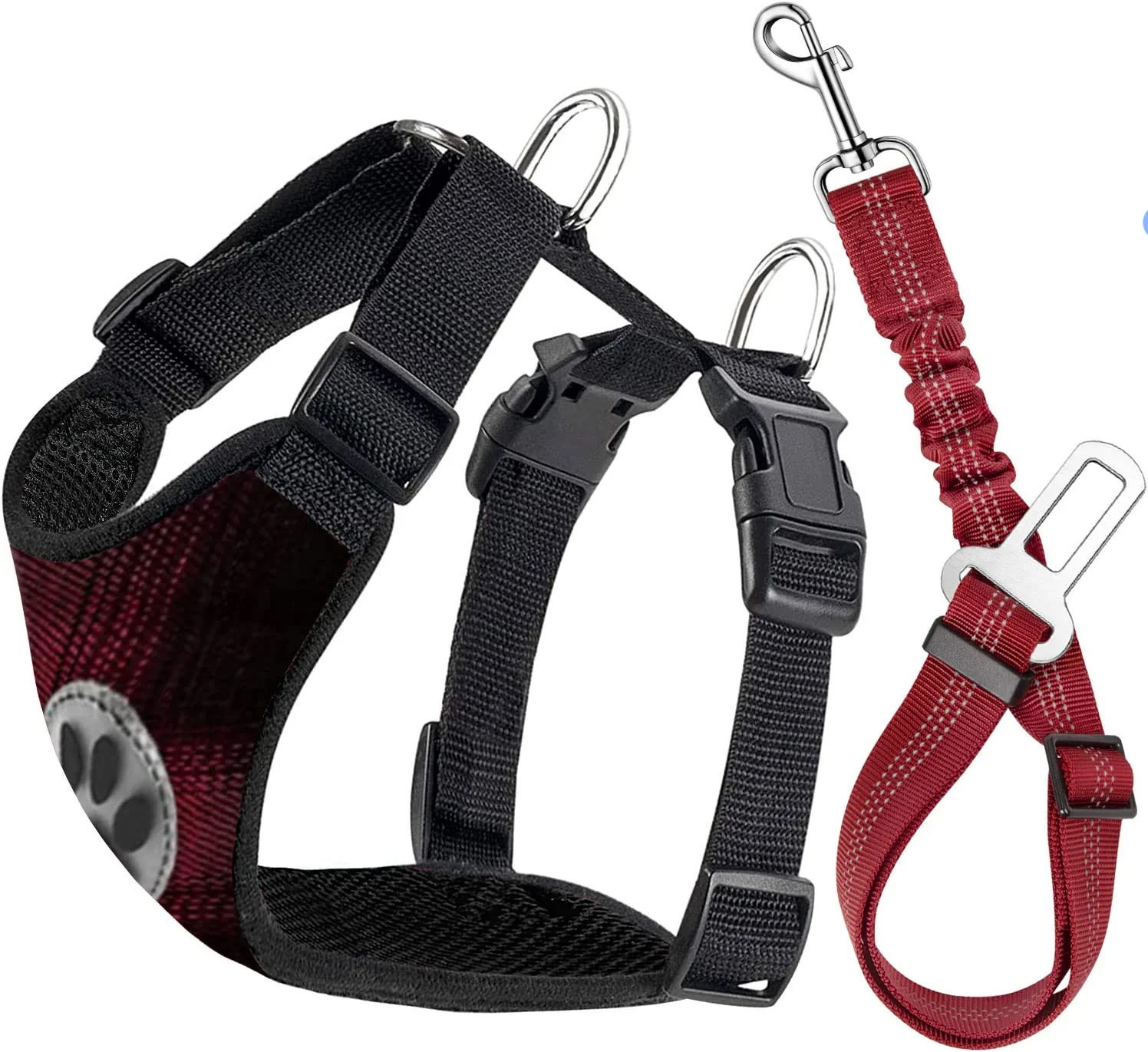 격자 무늬 검은 색과 빨간색