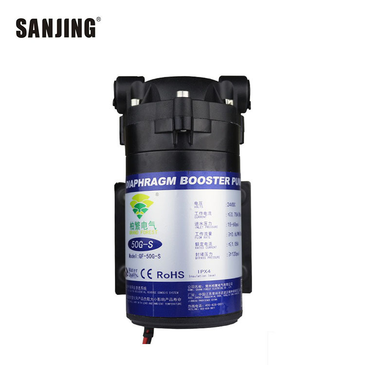 24V Mute RO máquina de agua pura bomba de refuerzo de productos genuinos bomba de agua baifan GF-50G75G100G motor autocebante