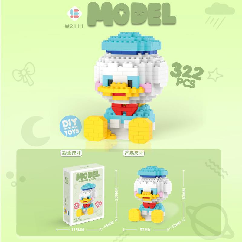 国境を越えた互換性のあるレゴマイクロ粒子ブラインドボックスクリスマス漫画フィギュアビルディングブロック教育玩具卸売ギフト|undefined