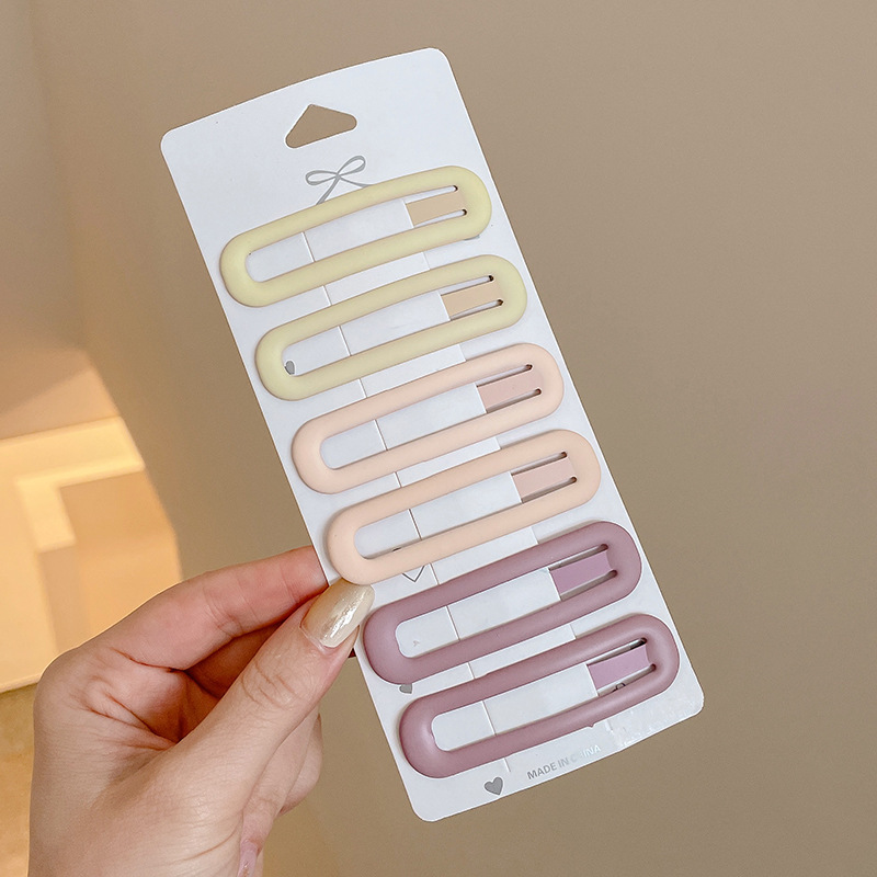 Pinza bb de color dopamina para niños cabello roto estrella de cinco puntas horquilla para niñas que no lastima el cabello, pinza para el cabello con flequillo para bebés, accesorios para el cabello lindos