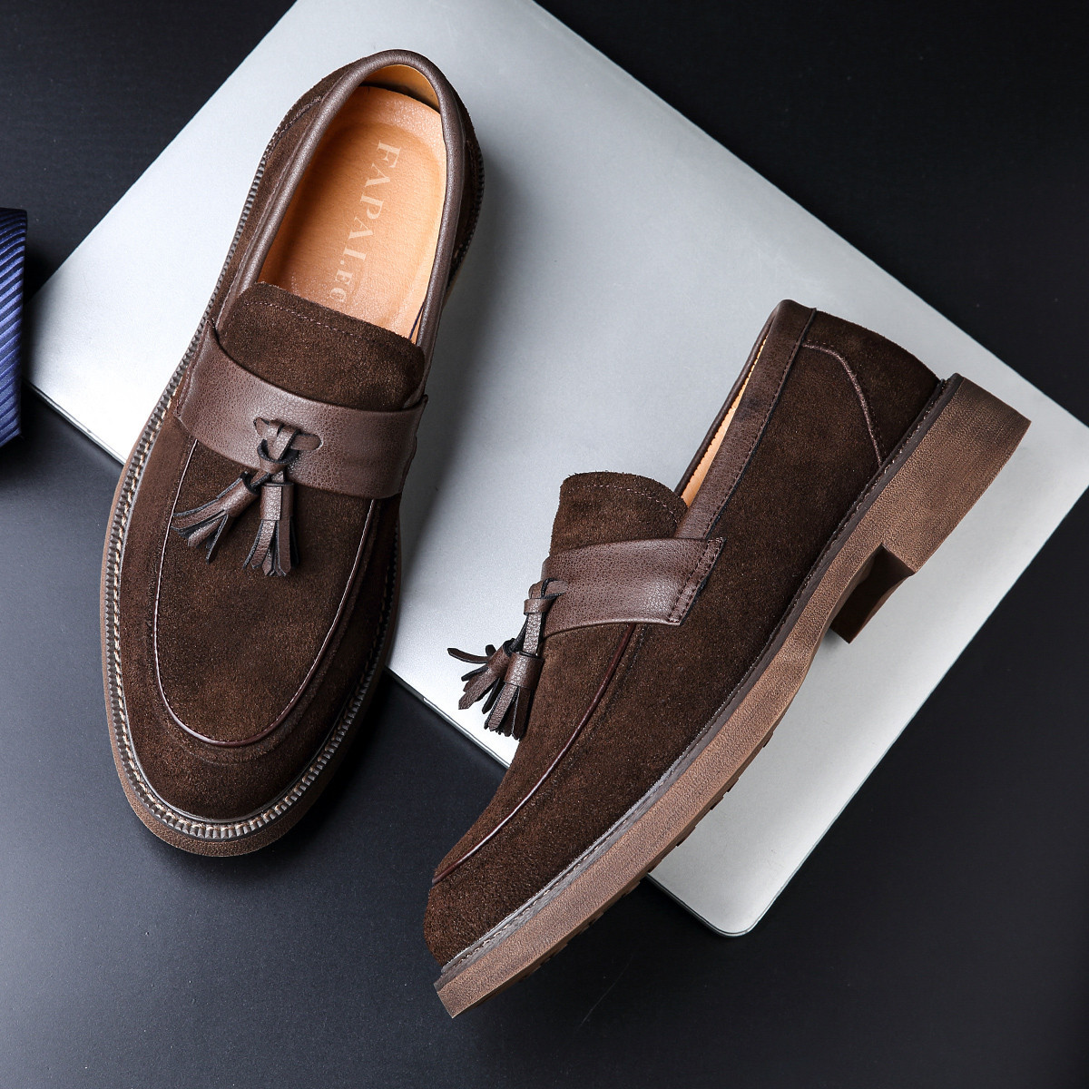 Fashion slip on shoes for men business casual shoes loafers office commuting casual men's shoes_voghion.com