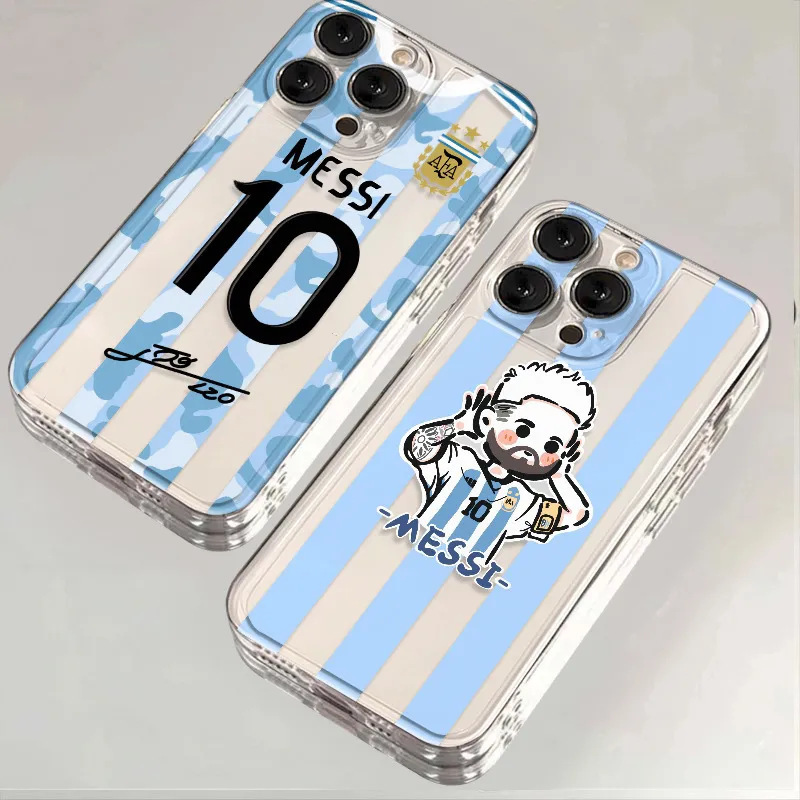 Mei Boss Football Mr. Apple 17/16/15Promax Messi Mobile Phone Case 14/13Pro Full Cover Transparent 12 Mei Boss Football Mr. Apple 17/16/15Promax Messi Mobile Phone Case 14/13Pro Full Cover Transparent 12