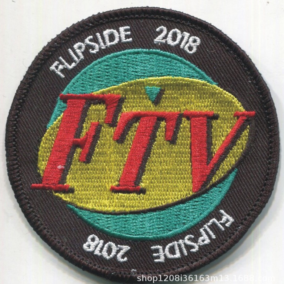 魔术贴绣花章 4英寸75%绣 、绣花章仔  厂价销售 快速出货