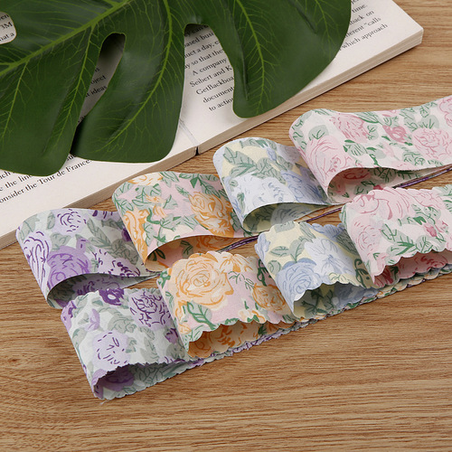 Floral printed ribbon handmade diy bow hair accessories clothing shoes and hats accessories gift box flower packaging ribbon