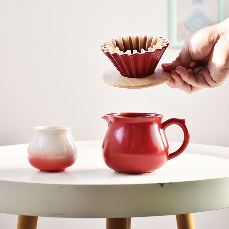 Coffee Pot Hand-Brewed Origami Drip Filter Ceramic Coffee Tasting Cup 1-2 People Hand-Brewed Coffee Sharing Pot Set Coffee Pot Hand-Brewed Origami Drip Filter Ceramic Coffee Tasting Cup 1-2 People Hand-Brewed Coffee Sharing Pot Set