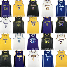 NBA夏季篮球衣湖人队詹姆斯6科比复古球衣刺绣篮球服运动背心男女
