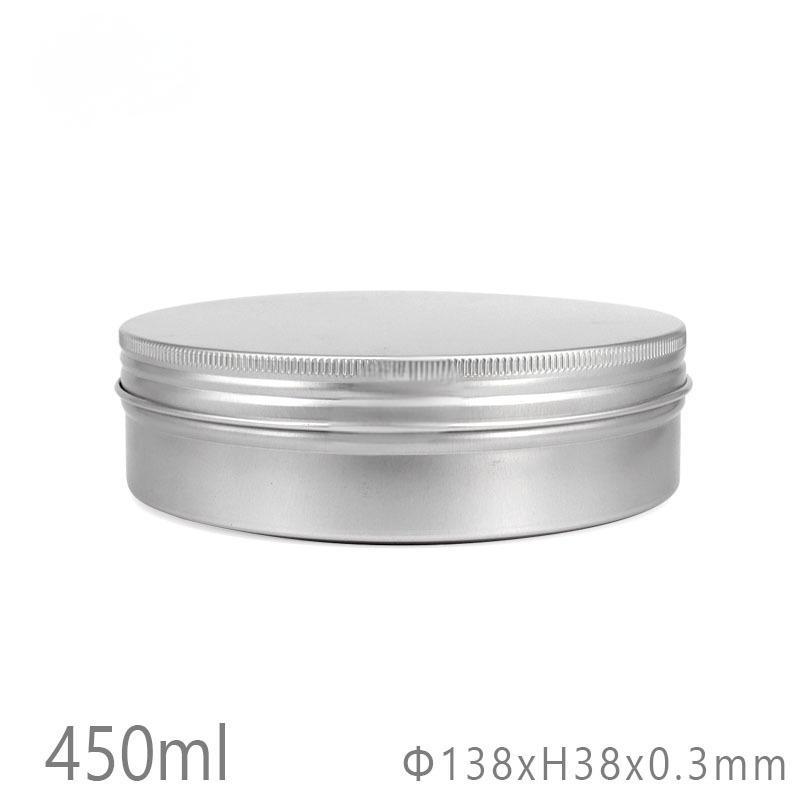 450ml大容量铝罐糖果食品收纳礼品通用铝包装螺口铝盒138*38
