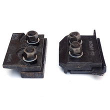 现货双孔压轨器轨道焊接压轨器 加固型压轨垫板焊接压板铁路配件