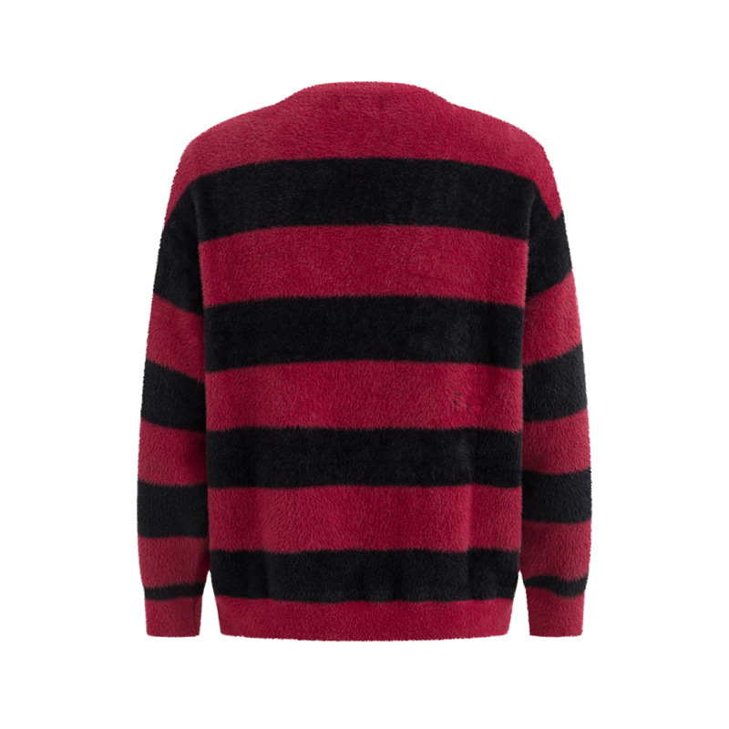 Vêtements pour hommes Mode Jeunesse Mode Pull col rond imprimé couleur assortie Marque de mode pour hommes et femmes Mode de rue Style décontracté paresseux_voghion.com