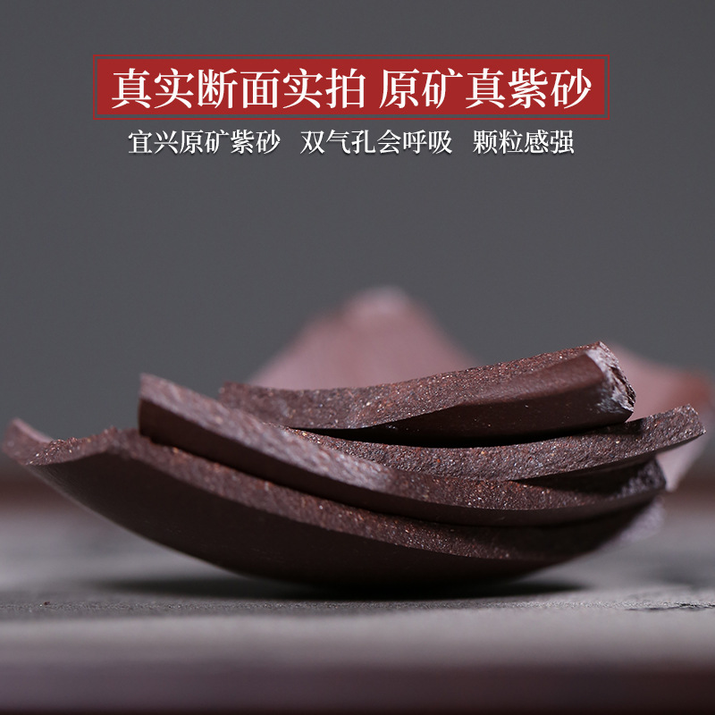 444Z wholesale Yixing purple sand tea can large capacity Pu'er tea cake storage box storage tea can tea jar household ceramics