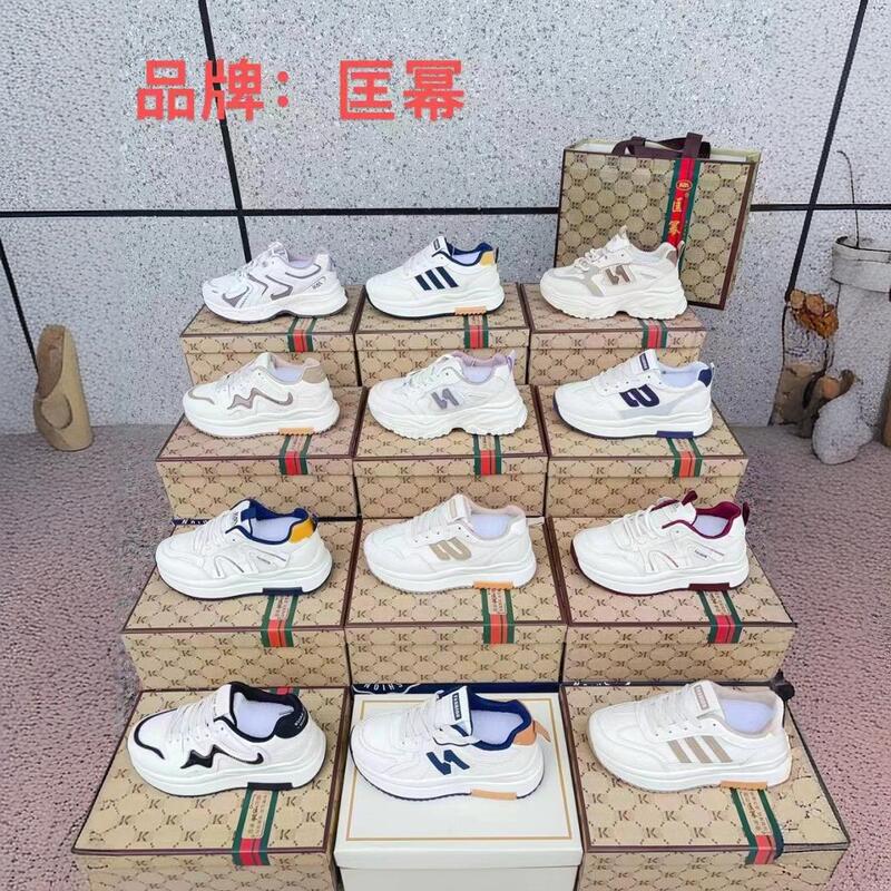 Spring and Autumn Women's Double Net Daddy Shoes Fashionable and Easiest for Match Wenzhou Inventory Wholesale 10-20 Yuan Shoes Street Stalls Collection Supply