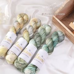 跨境批发6号天丝珠片手染蕾丝线100g夏手工编织钩凉衫围巾杯垫线
