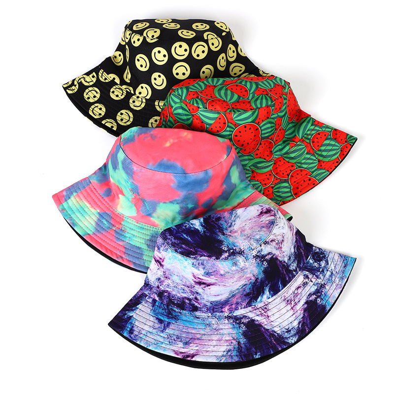 Women's Streetwear Color Block Big Eaves Bucket Hat display picture 3