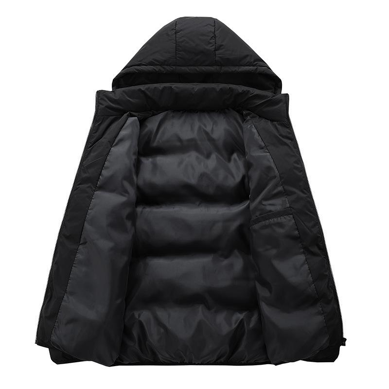 Chaqueta de algodón transfronteriza para hombre nuevo otoño e invierno, chaqueta gruesa, cálida y ligera, comercio exterior, deportes de ocio, chaqueta acolchada con capucha al por mayor