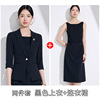 Black suit + 919 dress