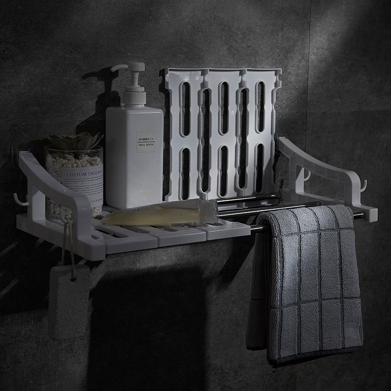 Bathroom Storage Rack Toilet Suction Wall-type Storage Rack Non-perforated Seamless Wall-mounted Suction Cup Toilet Storage Rack