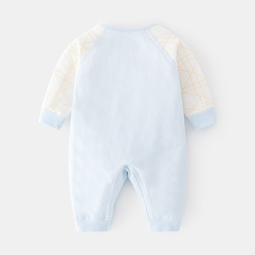 Baby cotton jumpsuit autumn and winter baby clothes monk clothes thin cotton robe newborn boneless quilted butterfly clothes