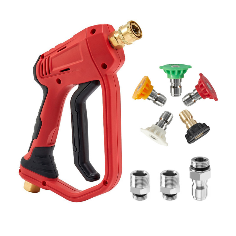 단총 + 5색 노즐 + 어댑터 3개