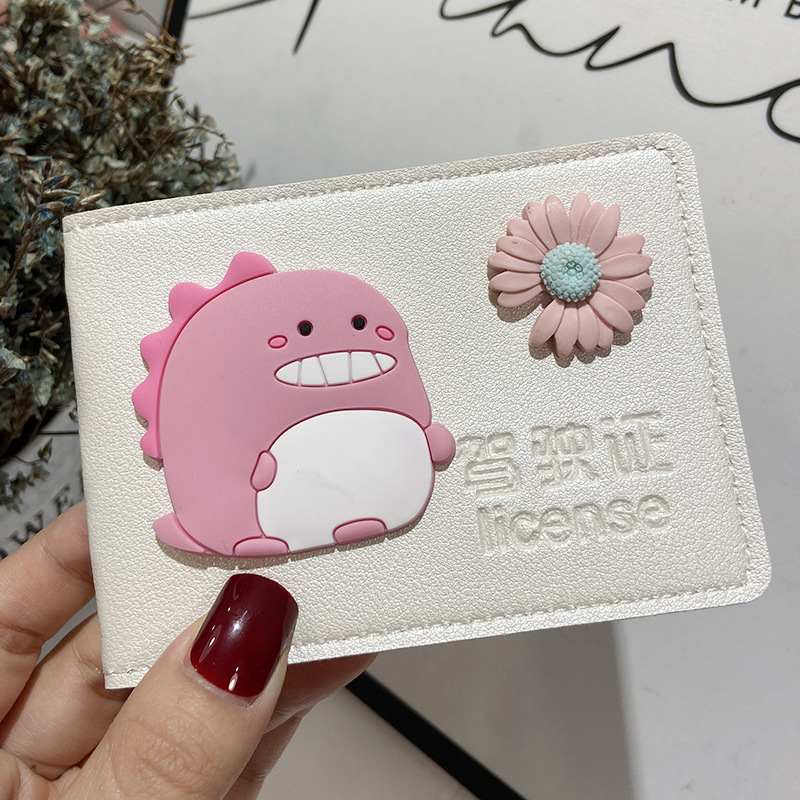 Car driving license leather case female driving license two-in-one cartoon original Internet celebrity driving license protective case cute girl