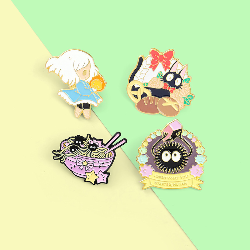 Cartoon Style Pin Cat Alloy Stoving Varnish Women'S Brooches display picture 2