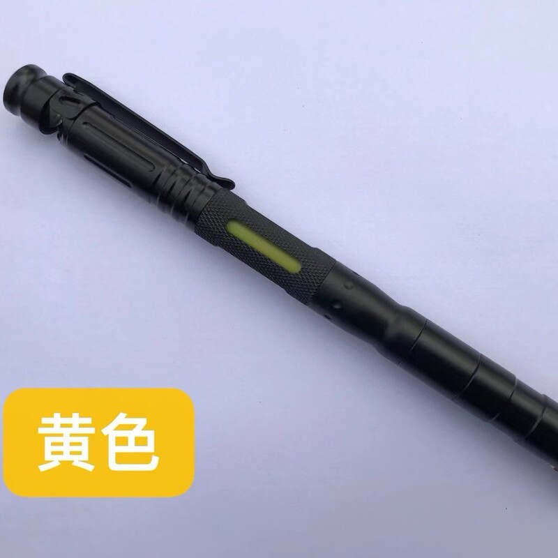 Q アルミニウム合金 7 イン 1 機能ブラックテクノロジーペンハイテクペン自己防衛クール抗オオカミ変装多機能レギュラー|undefined