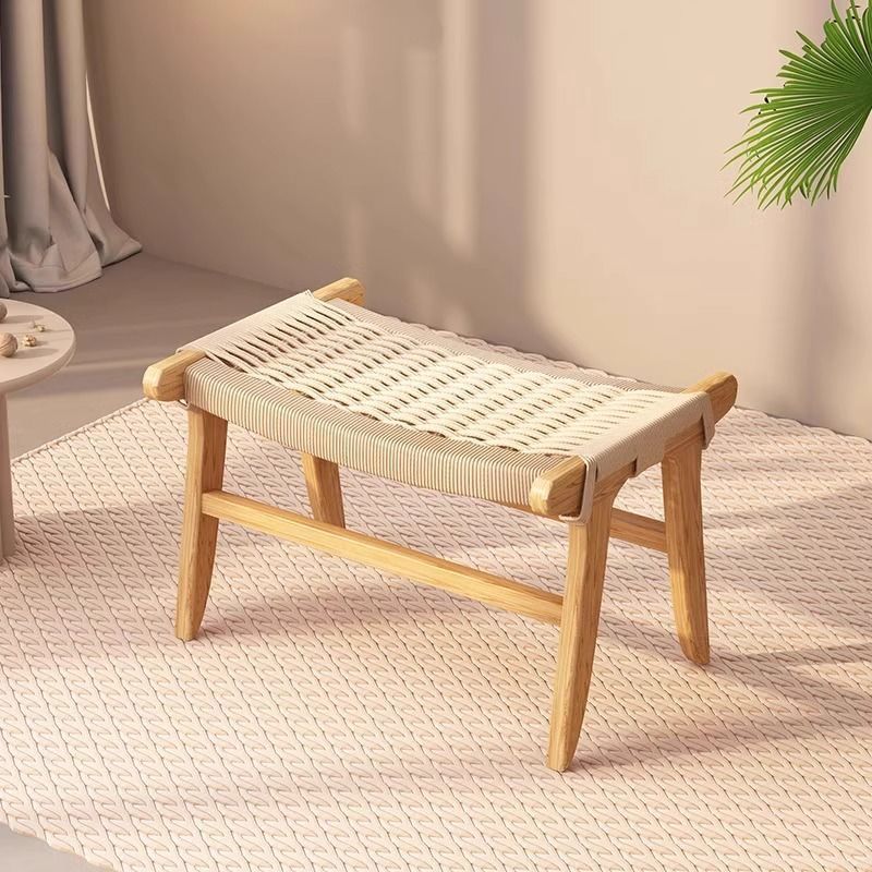 Fabricante de cuerda de madera sólida sofá silla de balcón nórdica silla de ocio japonesa silla de viento silencioso pequeño tipo de casa respaldo perezoso