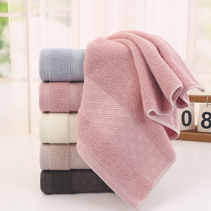 光穎全棉毛巾批發柔軟吸水不掉毛家用洗澡純棉成人面巾回禮印logo