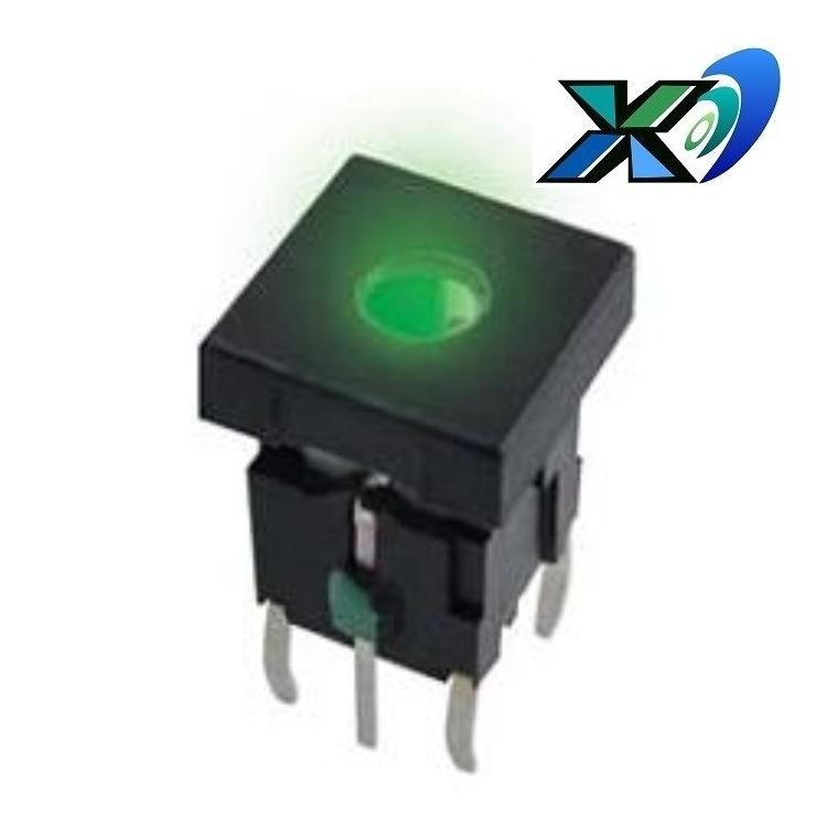 带灯轻触开关直插 小型复位带灯开关  照明按键轻触开关7.5*7.5