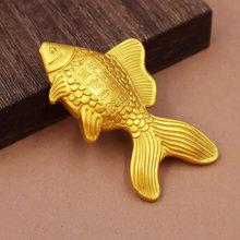 金色放生鱼工艺品装饰摆件民族风新中式礼品添福鱼家居办公玄关
