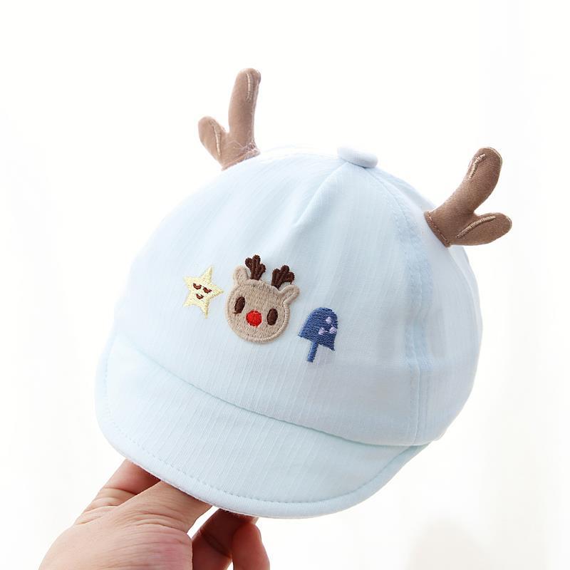 Sombreros para bebés primavera y otoño bebés y pequeños gorras de lengua de goma suave 0 a 3 meses sombreros de sol recién nacidos pequeños meses de primavera