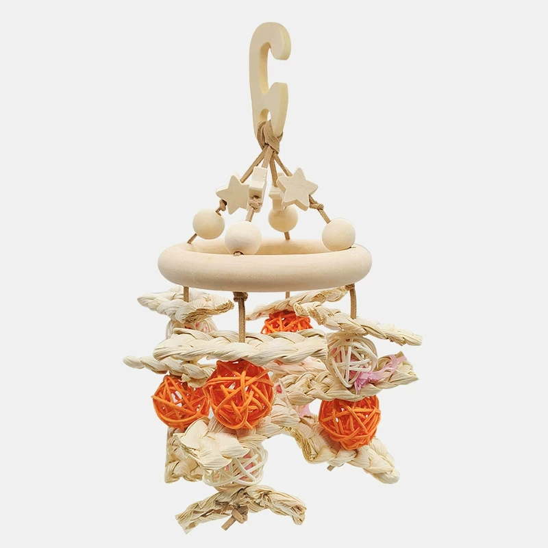 Бревенчатый попугай игрушка-головоломка для укуса игрушка Товары для тренировок с качелями