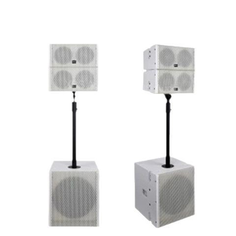 Doble altavoz de matriz coaxial de 5 pulgadas mini columna de audio solo 12 pulgadas digital activo DSP pequeña línea matriz altavoz subwoofer