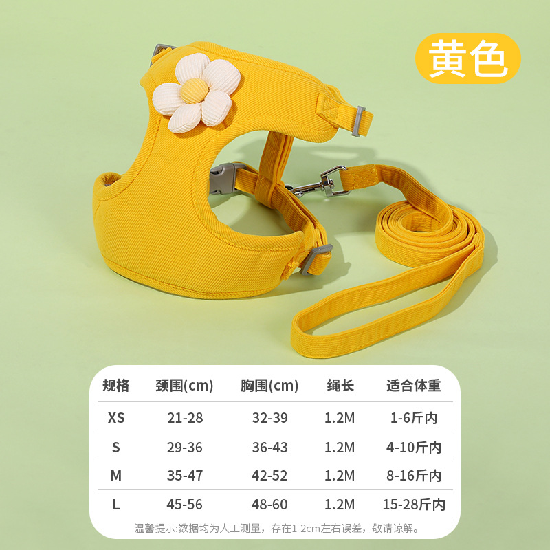 Cuerda de tracción para perros, anti-liberación, cuerda para pasear perros, perros medianos y grandes, pétalos ajustables, correa para el pecho para mascotas, fabricante de cuerda para gatos