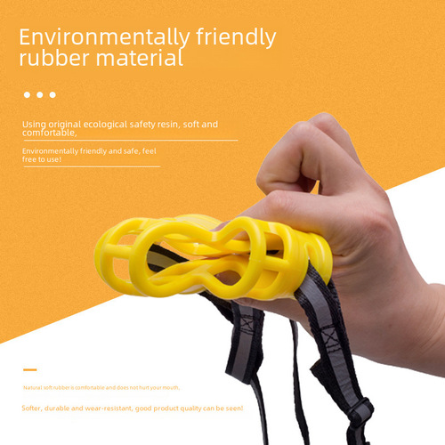 Pet Silicone Dog Mouth Guard, Mesh Breathable Anti-Bite Pet Dog Mouth Cover, Pet Mouth Guard