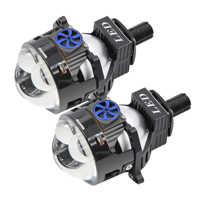 2025 nuevo BS02 LED3.0 sin pérdidas lente de luz dual iluminación delantera LED automóvil de alta potencia doble recta