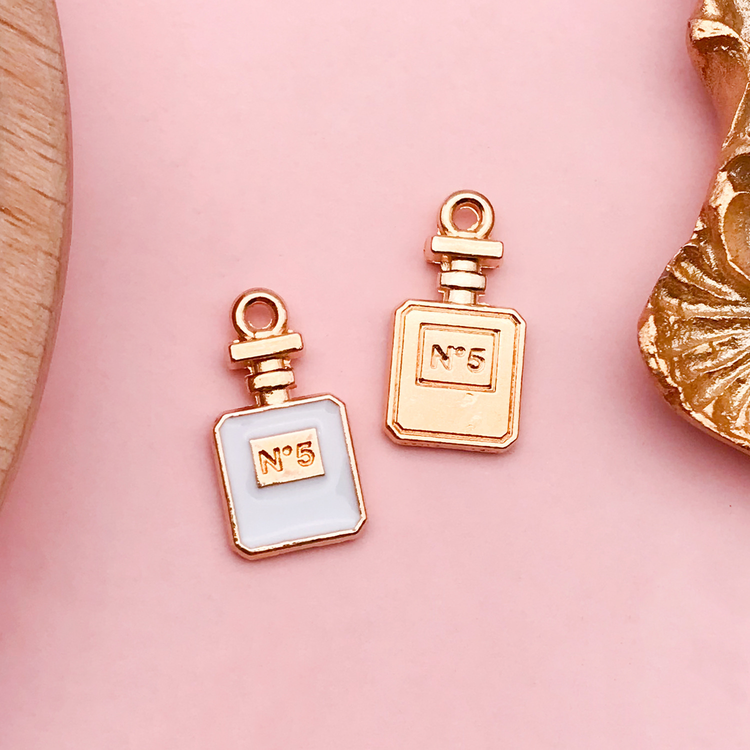 Colgante de vaca corona y nubes, accesorios DIY para llaveros y joyería